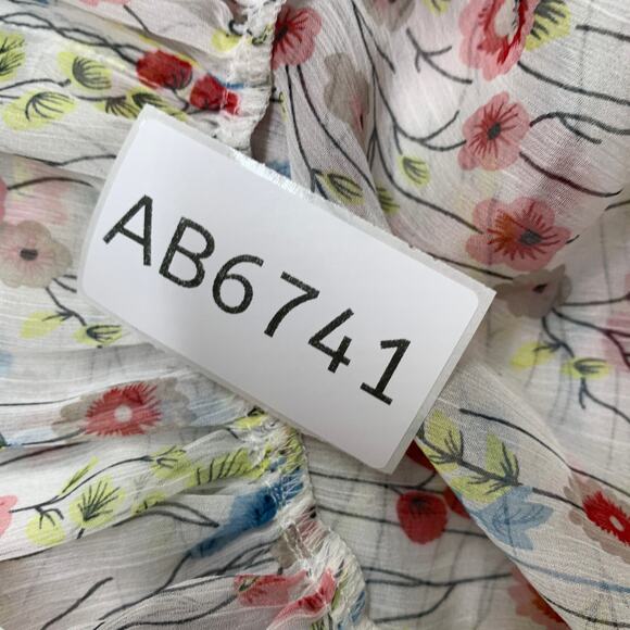 Alexis Floral Maxi Dress with Blue Accents - Picture 14 of 14